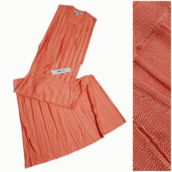 Cushnie Sleeveless Midi Dress in Guava NWT XS